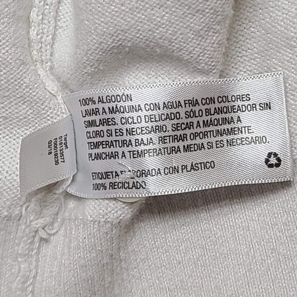 A New Day Sweater Womens Small White Button Knit Cardigan - Picture 5 of 9